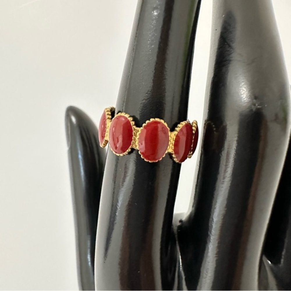 18K Gold Plated Geometric Open‎ Ring